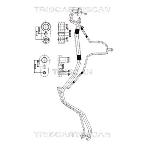 Vysoko/nízkotlakové vedenie klimatizácie TRISCAN 9010 24008