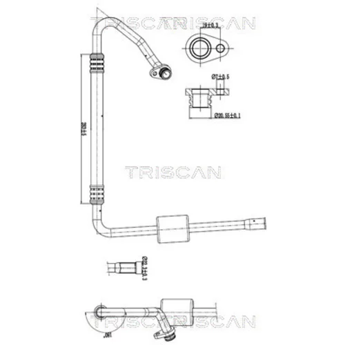 Vysoko/nízkotlakové vedenie klimatizácie TRISCAN 9010 28052