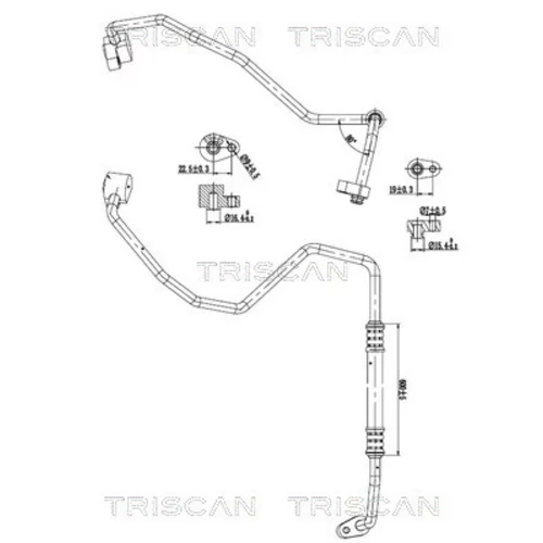 Vysoko/nízkotlakové vedenie klimatizácie TRISCAN 9010 28056