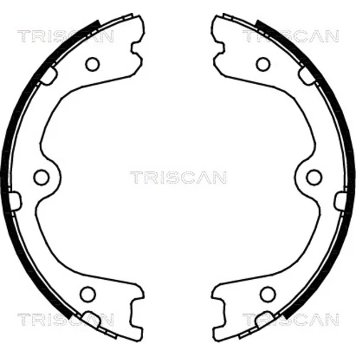 Sada brzd. čeľustí parkov. brzdy TRISCAN 8100 14008
