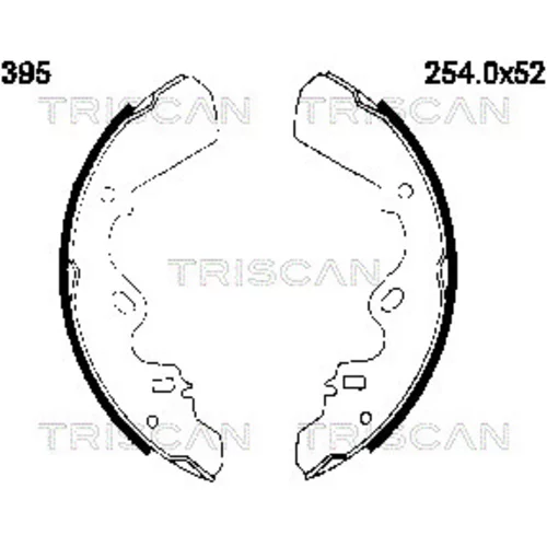 Sada brzdových čeľustí TRISCAN 8100 60395