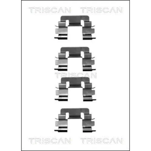 Sada príslušenstva obloženia kotúčovej brzdy TRISCAN 8105 131626