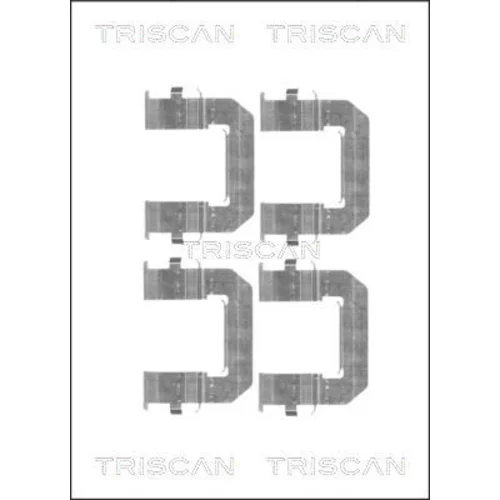 Sada príslušenstva obloženia kotúčovej brzdy TRISCAN 8105 241609