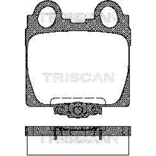 Sada brzdových platničiek kotúčovej brzdy TRISCAN 8110 13042