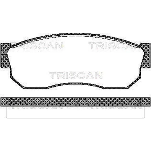 Sada brzdových platničiek kotúčovej brzdy TRISCAN 8110 68177
