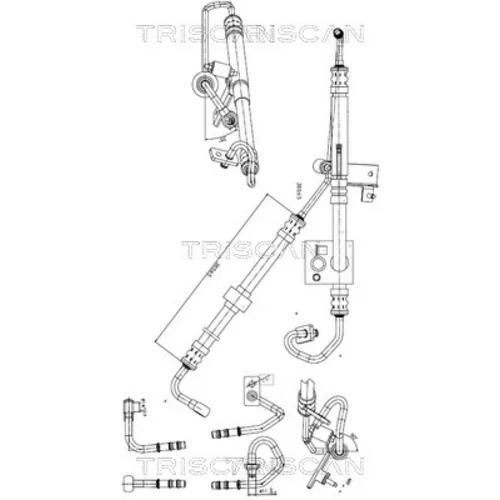 Hydraulická hadica pre riadenie TRISCAN 8516 11015