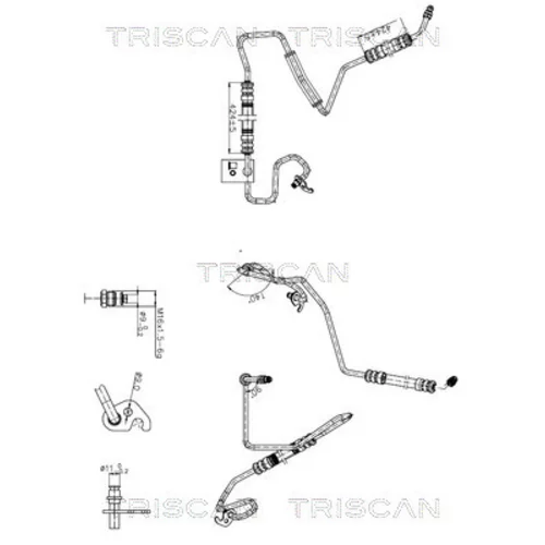 Hydraulická hadica pre riadenie TRISCAN 8516 16044