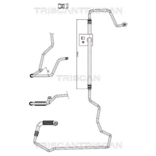 Hydraulická hadica pre riadenie TRISCAN 8516 28002