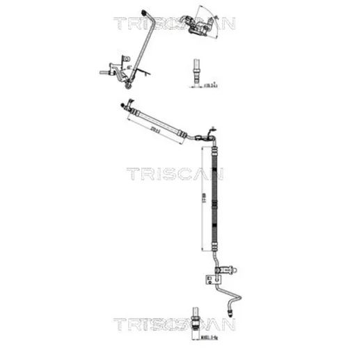 Hydraulická hadica pre riadenie TRISCAN 8516 28017