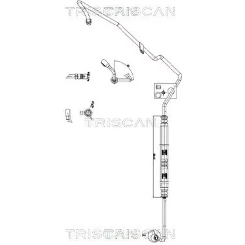 Hydraulická hadica pre riadenie TRISCAN 8516 29053