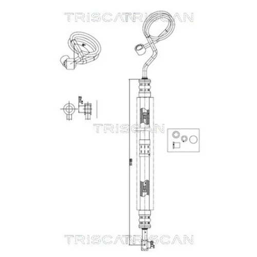 Hydraulická hadica pre riadenie TRISCAN 8516 29057
