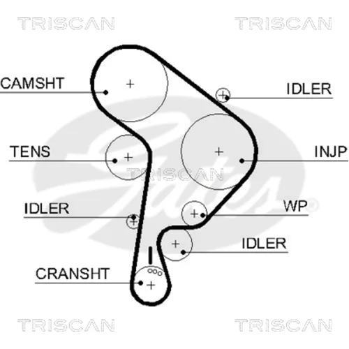 Ozubený remeň TRISCAN 8645 5559xs
