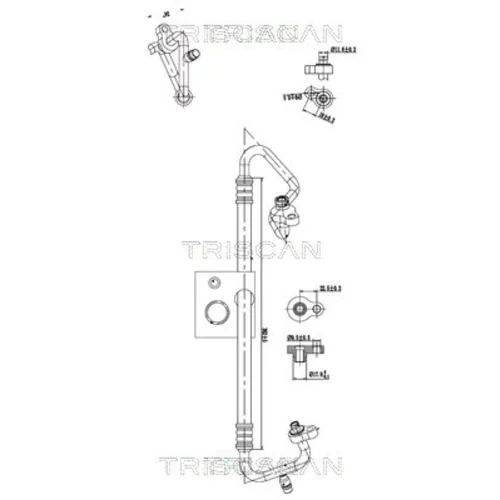 Vysoko/nízkotlakové vedenie klimatizácie TRISCAN 9010 16038
