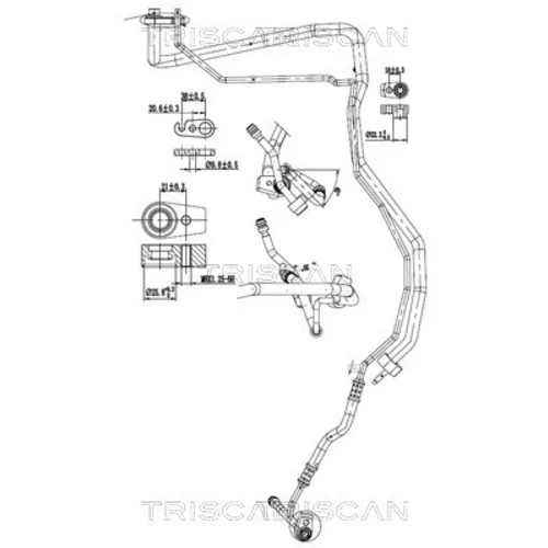 Vysoko/nízkotlakové vedenie klimatizácie TRISCAN 9010 16046