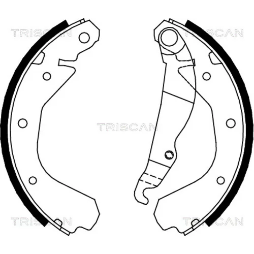 Sada brzdových čeľustí TRISCAN 8100 24409