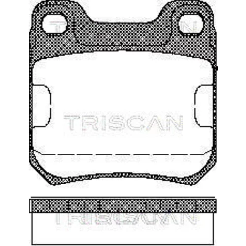 Sada brzdových platničiek kotúčovej brzdy TRISCAN 8110 24866