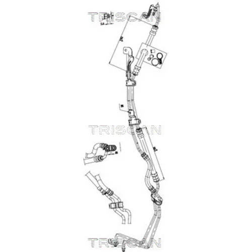 Hydraulická hadica pre riadenie TRISCAN 8516 16008