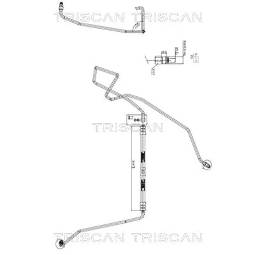Hydraulická hadica pre riadenie TRISCAN 8516 27002