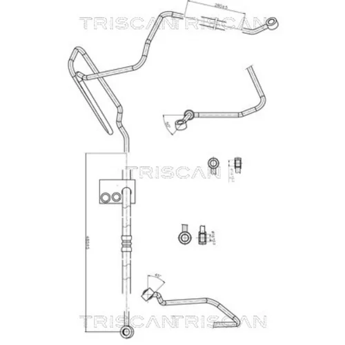Hydraulická hadica pre riadenie TRISCAN 8516 29004