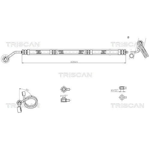 Hydraulická hadica pre riadenie TRISCAN 8516 29015