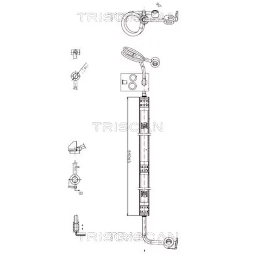 Hydraulická hadica pre riadenie TRISCAN 8516 29039