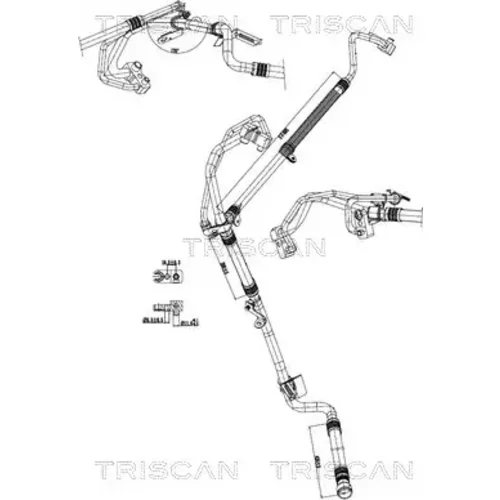 Vysoko/nízkotlakové vedenie klimatizácie TRISCAN 9010 15012