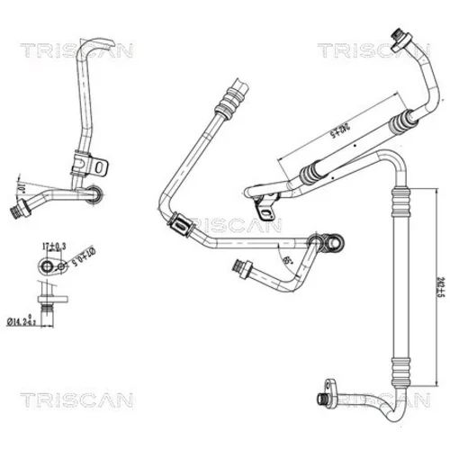 Vysoko/nízkotlakové vedenie klimatizácie TRISCAN 9010 28062