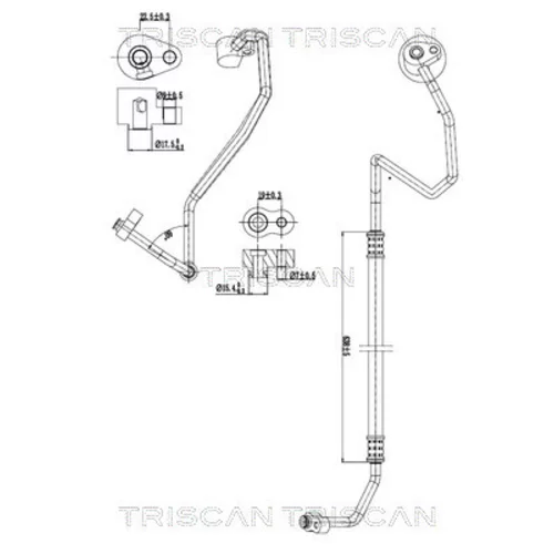 Vysoko/nízkotlakové vedenie klimatizácie TRISCAN 9010 28084