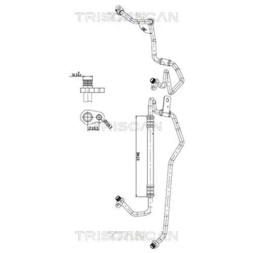 Vysoko/nízkotlakové vedenie klimatizácie TRISCAN 9010 28105