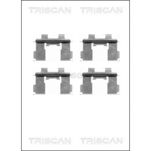 Sada príslušenstva obloženia kotúčovej brzdy TRISCAN 8105 101631