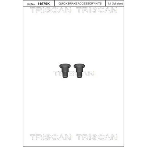 Sada skrutiek, brzdový kotúč 8105 116020 /TRISCAN/