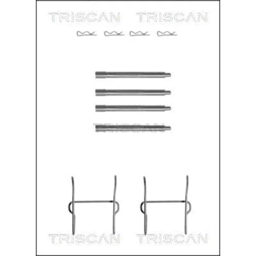 Sada príslušenstva obloženia kotúčovej brzdy TRISCAN 8105 281590