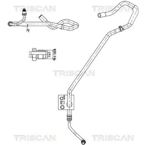 Hydraulická hadica pre riadenie TRISCAN 8516 29056