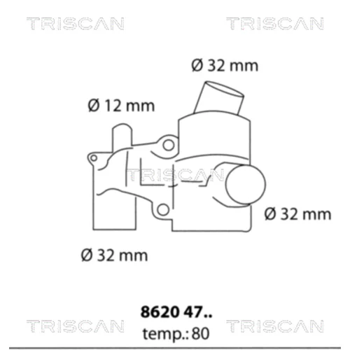 Termostat chladenia TRISCAN 8620 4780