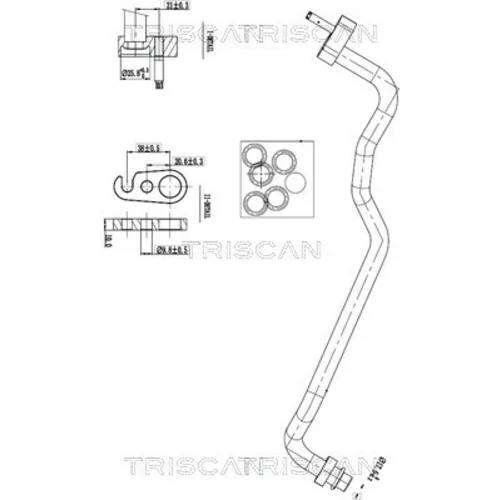 Vysoko/nízkotlakové vedenie klimatizácie TRISCAN 9010 16018