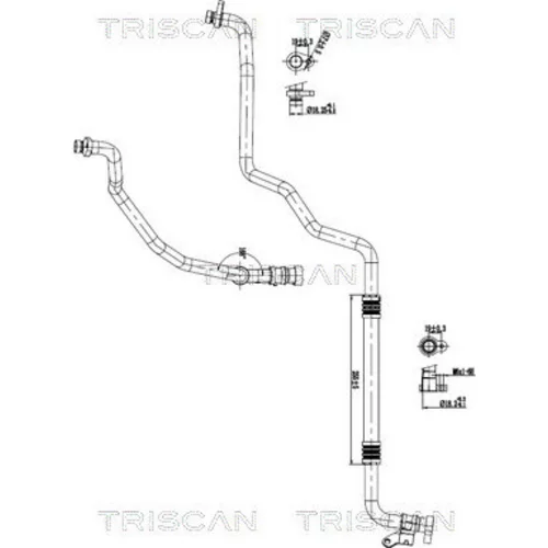 Vysoko/nízkotlakové vedenie klimatizácie TRISCAN 9010 25047