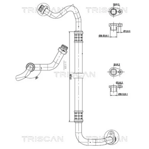 Vysoko/nízkotlakové vedenie klimatizácie TRISCAN 9010 28070