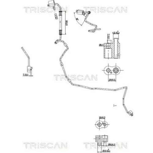 Vysoko/nízkotlakové vedenie klimatizácie TRISCAN 9010 29122