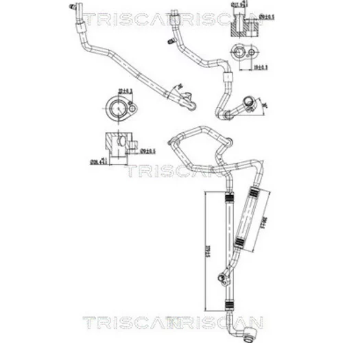 Vysoko/nízkotlakové vedenie klimatizácie TRISCAN 9010 29142