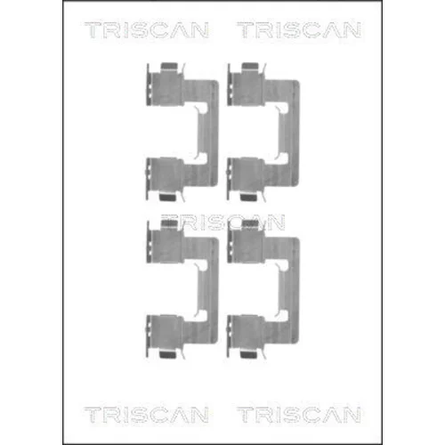Sada príslušenstva obloženia kotúčovej brzdy TRISCAN 8105 131634
