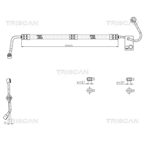 Hydraulická hadica pre riadenie TRISCAN 8516 11038