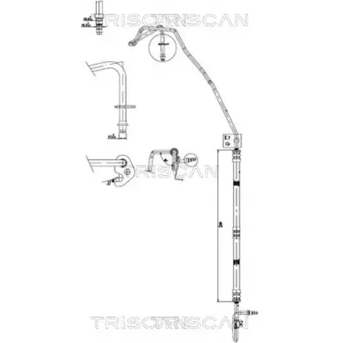 Hydraulická hadica pre riadenie TRISCAN 8516 16055