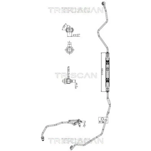 Hydraulická hadica pre riadenie TRISCAN 8516 29046