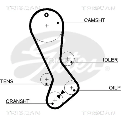 Ozubený remeň TRISCAN 8645 5282xs