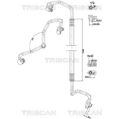 Vysoko/nízkotlakové vedenie klimatizácie TRISCAN 9010 11032