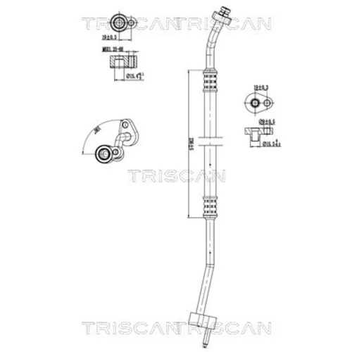Vysoko/nízkotlakové vedenie klimatizácie TRISCAN 9010 16042