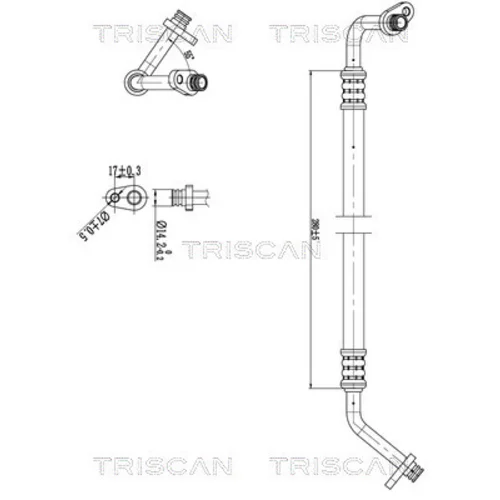 Vysoko/nízkotlakové vedenie klimatizácie TRISCAN 9010 28032