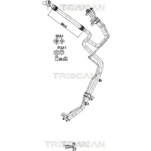 Vysoko/nízkotlakové vedenie klimatizácie TRISCAN 9010 81015