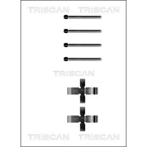 Sada príslušenstva obloženia kotúčovej brzdy TRISCAN 8105 101141