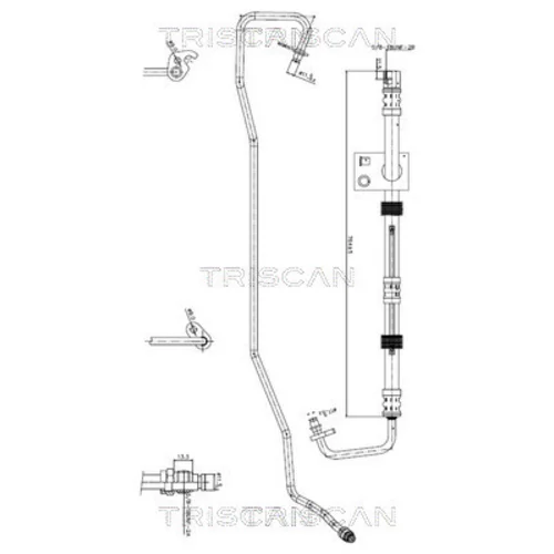 Hydraulická hadica pre riadenie TRISCAN 8516 16032